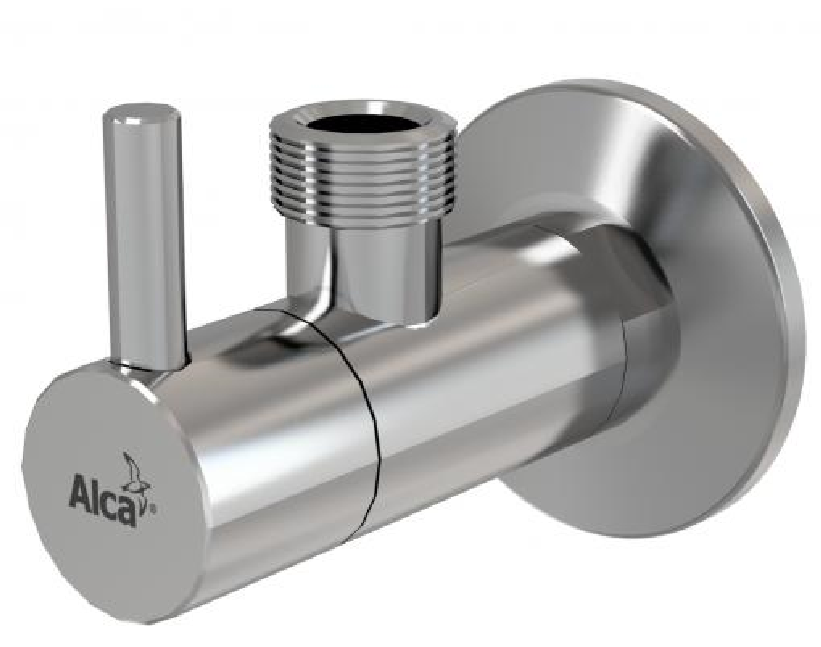 Вентиль угловой хром 1/2"х1/2" ALCA PLAST