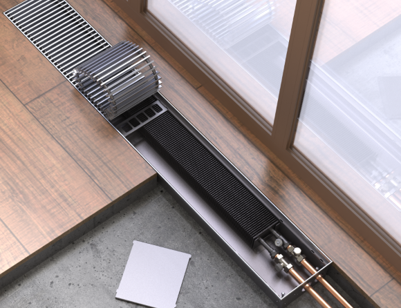 Конвектор БРИЗ 200x80x1600 1то Конц прав (5 Nova 12 втулки черные)