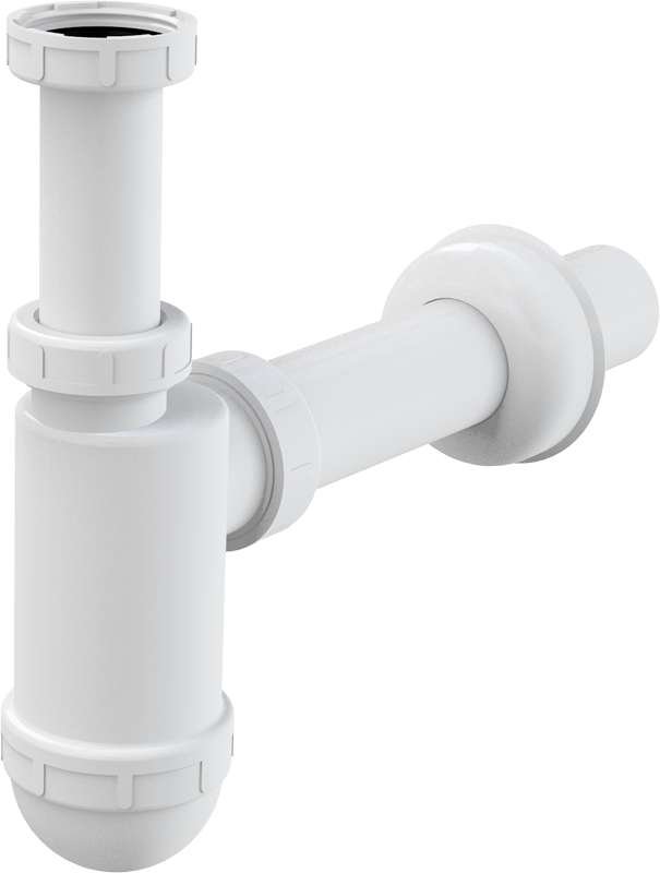 Сифон для умывальника без выпуска 11/4 Dn 40, нерж ALCA PLAST