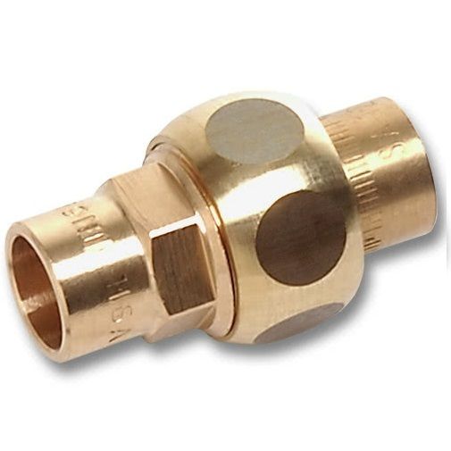 Сгон (американка) пайка-пайка 18 х 18 с плоским уплотнением Sanha