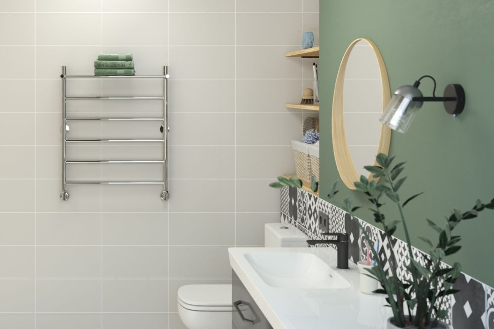 Полотенцесушитель водяной Универсал-54 800х600, нерж. ст., Стилье