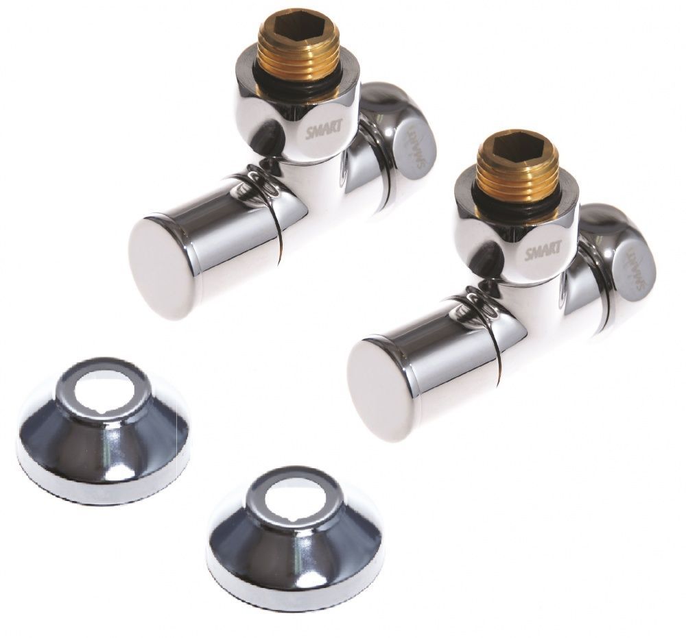 Кран угловой колпачок 3/4"х1/2" г/ш с отражателем SMART/Компл ПАРА (2шт.) (SMT8510SCH0405/2С)