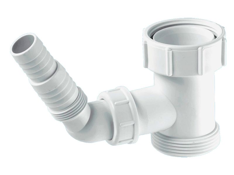 Муфта 1 1/2" "мама" х 1 1/2" "папа" с адаптером под углом д/слива быт. техники McAlpine