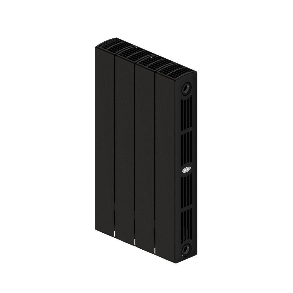 Радиатор биметаллический SUPReMO 500/90 (202Вт)  4 секций боковое подкл. Rifar Антрацит