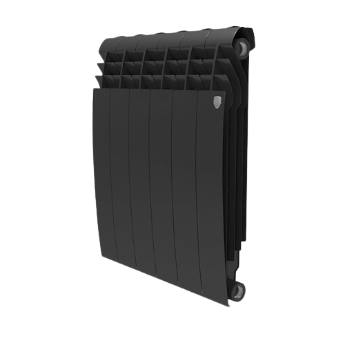 Радиатор биметаллический BiLiner Noir Sable 500/87  6 секций (черный) Royal Thermo