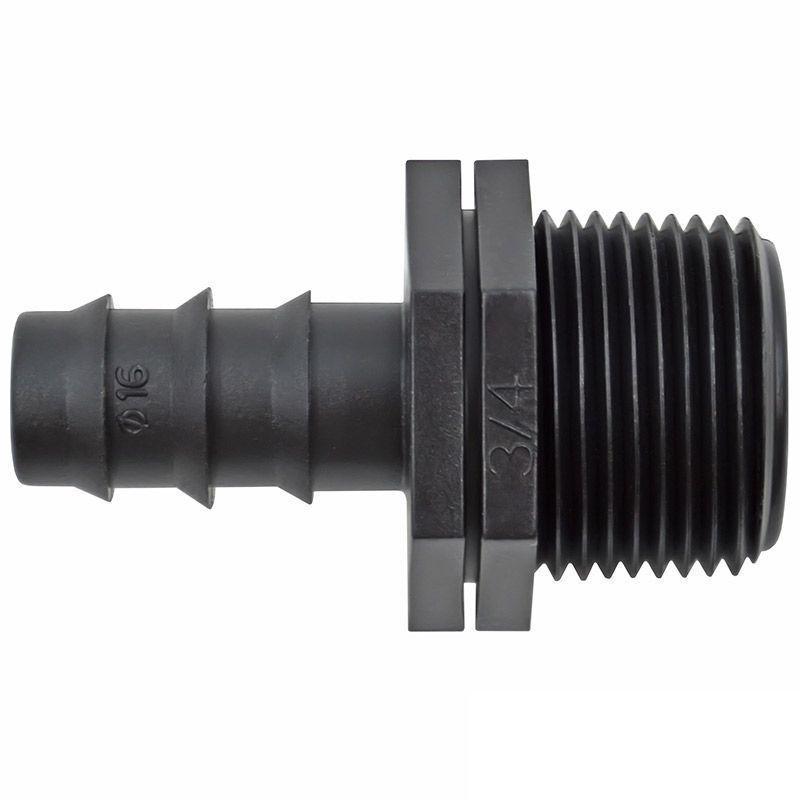 Муфта для трубки 16 мм х 3/4 НР Green Helper