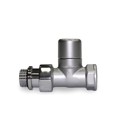 Клапан запорный прямой 1/2", серия Ovus, цвет серый матовый SR Rubinetterie