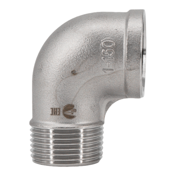 Отвод 90град ВH 1/2" PN16 нерж. сталь AISI316