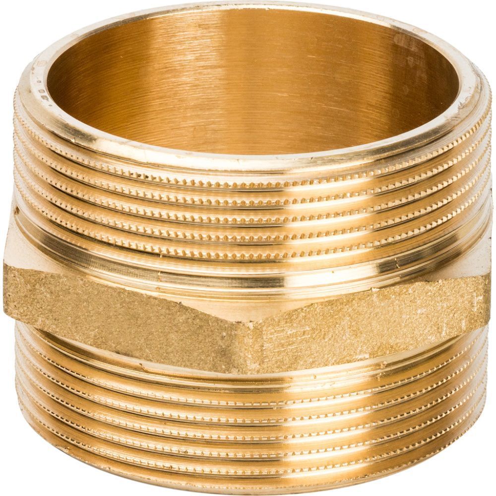 Ниппель НР-НР 2х2 (латунь) STOUT