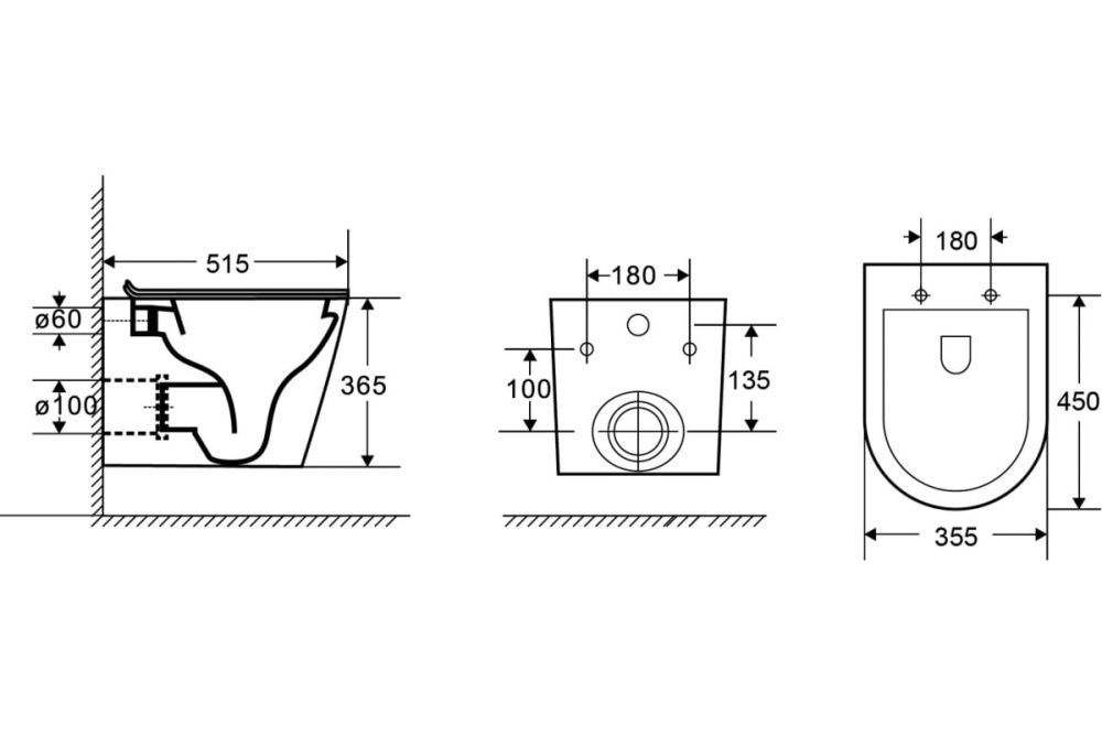 Унитаз подвесной безободковый TERAMO (округлый) "Торнадо", антивсплеск, сидение микролифт AZARIO