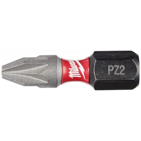 Бита для шуруповерта  Shockwave PZ2 25мм , Milwaukee (1 шт)