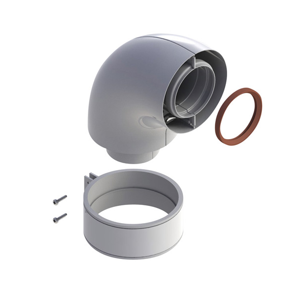 Колено подключения коаксиальное DN60/100 (Ariston/Vailant)