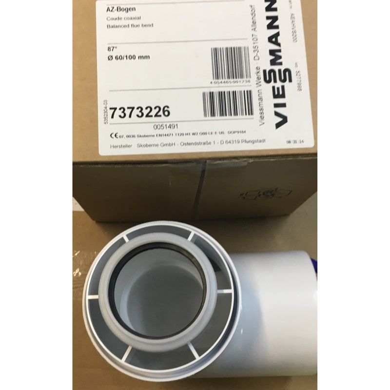 Колено LAS конденсац. 87° DN60/100 VIESSMANN