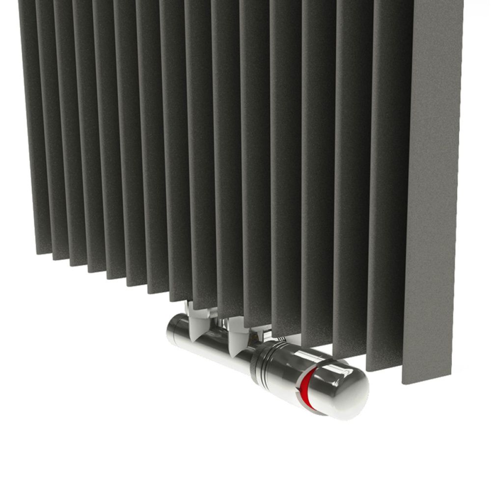 Дизайн-радиатор Jaga Iguana Aplano H180 L030. Цвет 001 (темно-серый металлик)