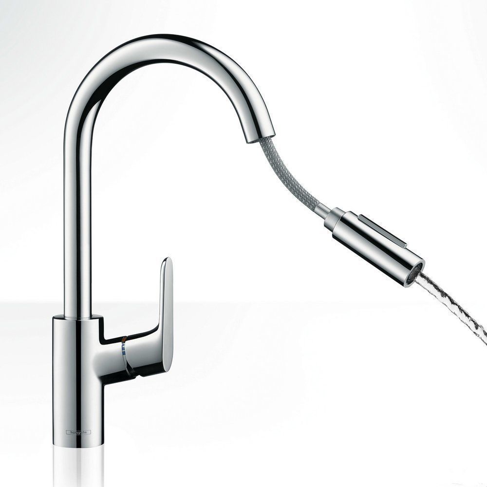 Смеситель для кухни Focus с вытяжным изливом, HANSGROHE