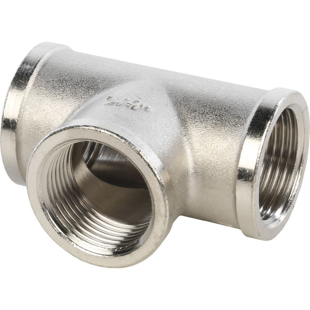 Тройник ВВ  3/4 (никель) Stout