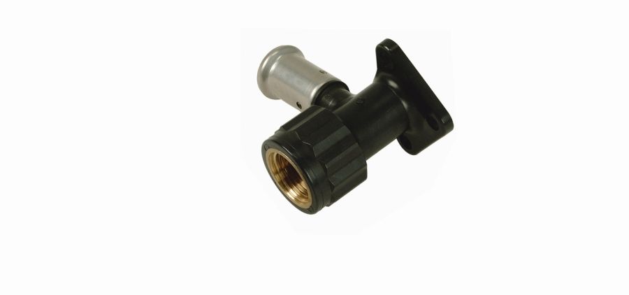 Водорозетка 16-1/2 ВН, ПВДФ пресс (белая) HENCO