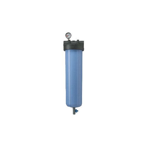 Корпус для холодной воды 1" 20" с манометром и сливом, под мешочный фильтр BP (PBH-420-1")