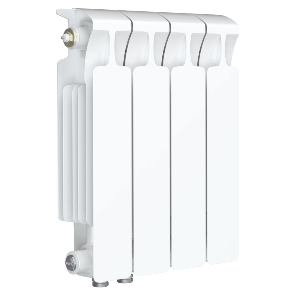 Радиатор биметаллический Monolit Ventil 500/100  4 секции (MVL) нижнее слева Rifar