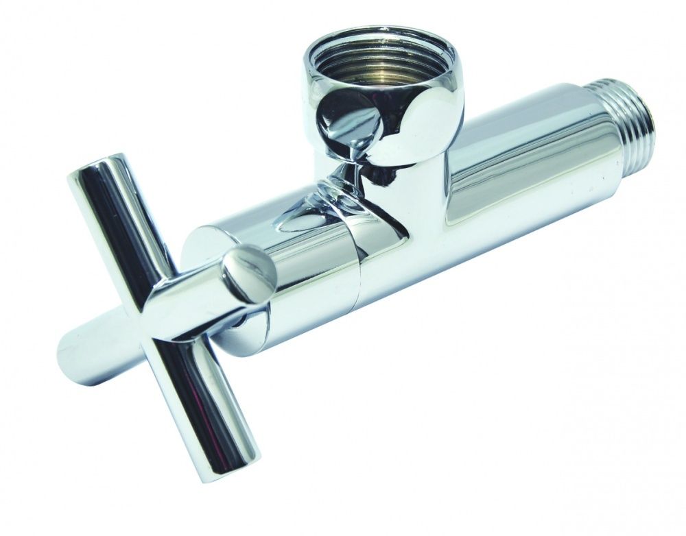 Кран угловой крестовой 1"х3/4" г/ш, SMART