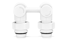 Узел нижнего подключения 1/2x3/4Ek угловой белый Varmega