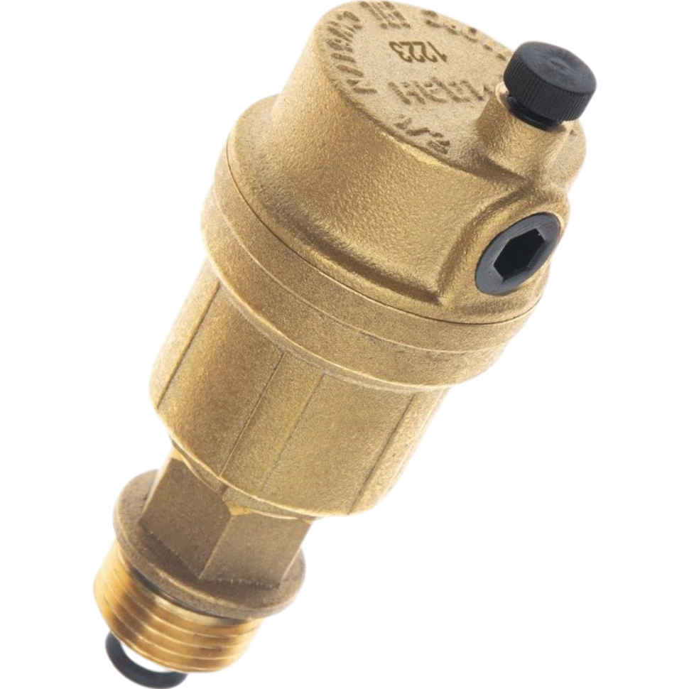 Воздухоотводчик Airvent-R PN10 DN10 с обратным клапаном DN15 Т от -10…+110С; корпус латунь, Ридан