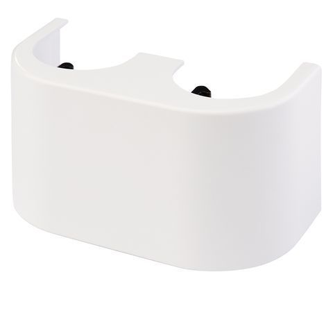 Декоративная панель белая для узлов нижнего подключения, прямых 