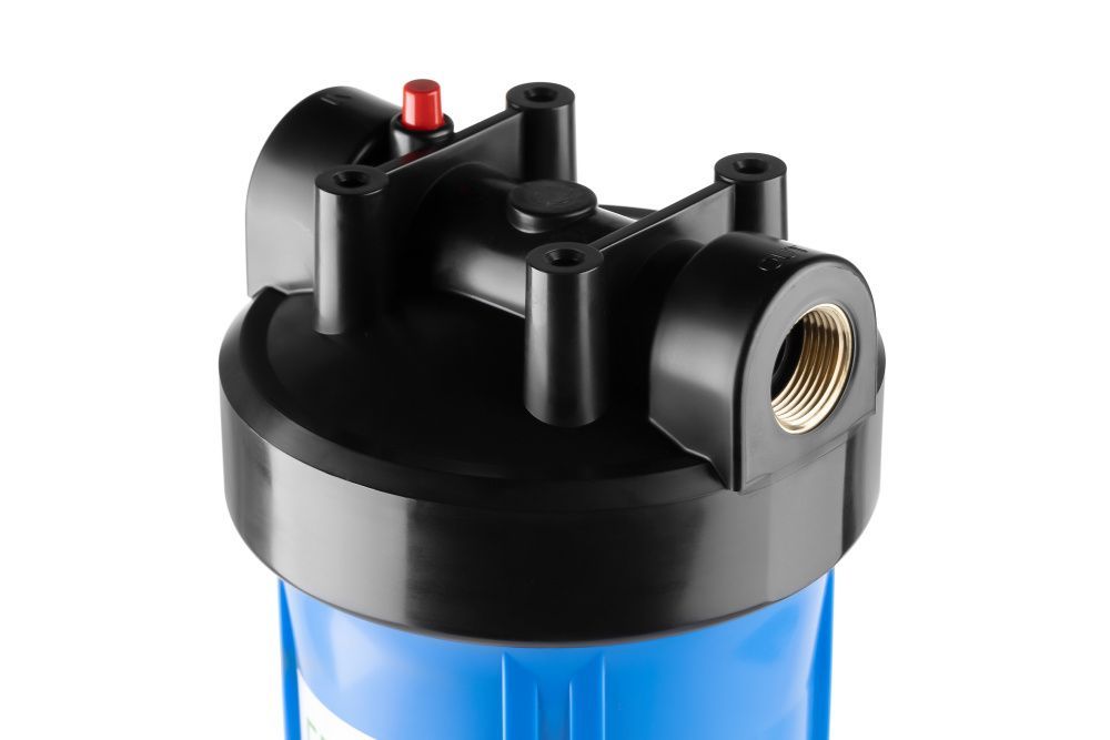 Корпус Гейзер 20" ВВ 1"ВР синий, латунная вставка С23