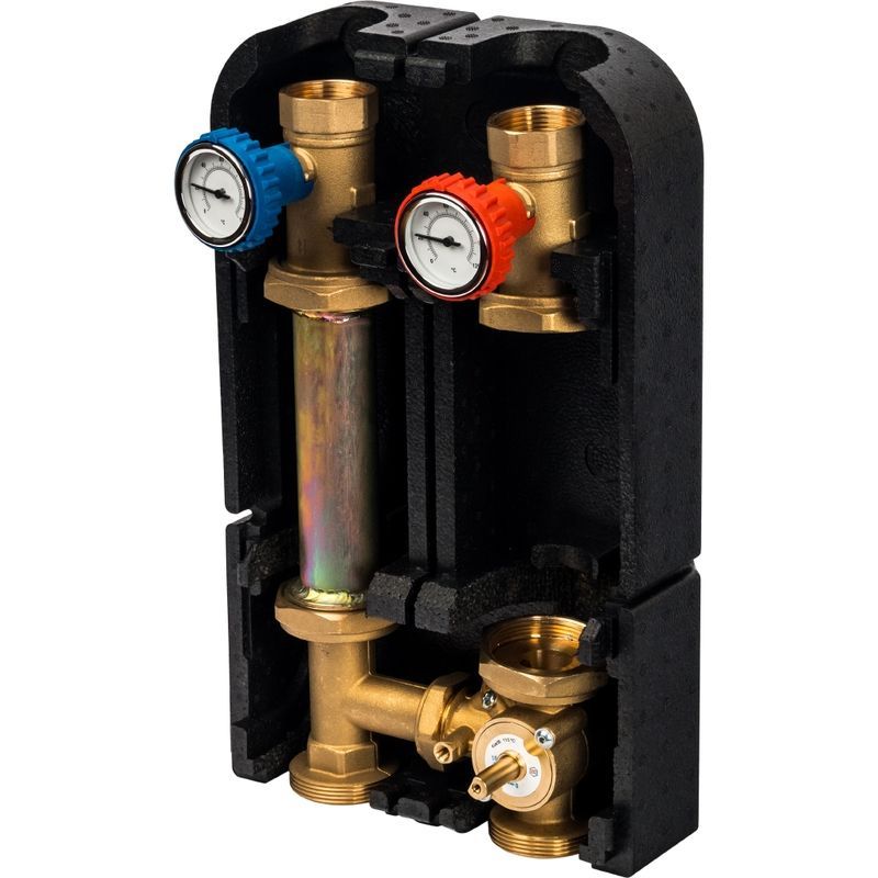 Насосно-смесительный узел 1" (подача прав./лев.) без насоса STOUT