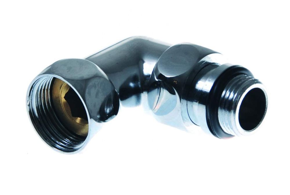 Сгон угловой с упором (американка) для полотенцесушителя 3/4 х 1/2 ВН ХРОМ SMART/SG