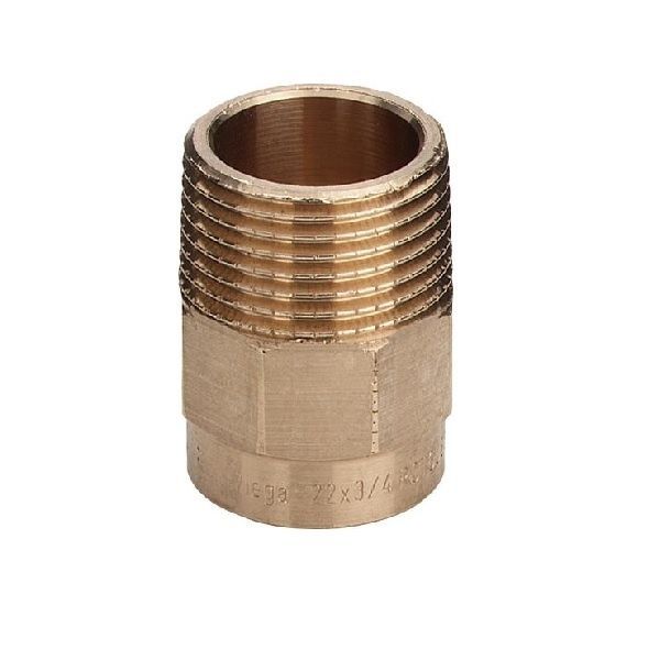 Муфта переходная НР-пайка 18х1/2" медная [94243G] Viega