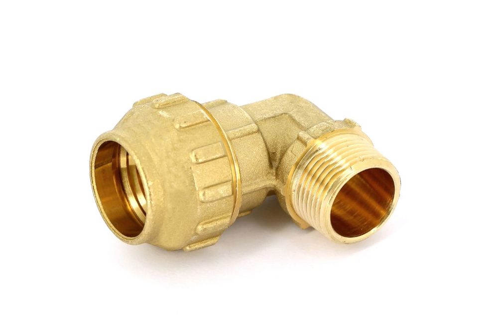 Угольник НР 32mm х 1"  для ПЭ (латунь) (TIEMME)