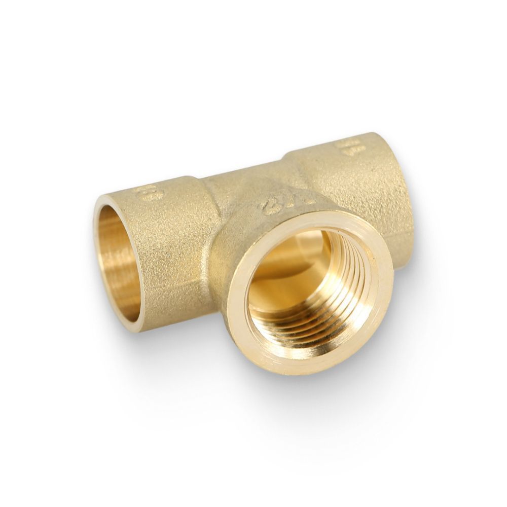 Тройник - переход на резьбу ВВ 15х1/2"х15 JINTIAN