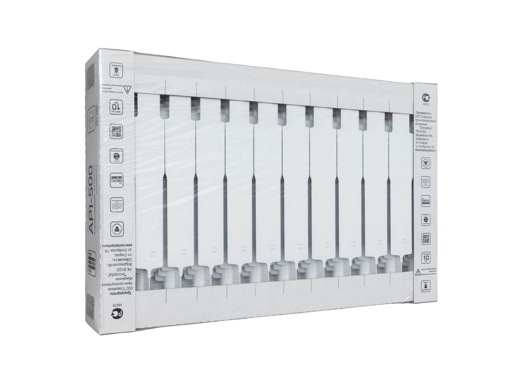 Радиатор алюминиевый 500/90 12 секций Теплоприбор