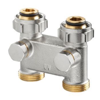 Присоединительный узел прямой 3/4 UMх3/4 AG  (переключ. подающей и обратной подводки) Oventrop