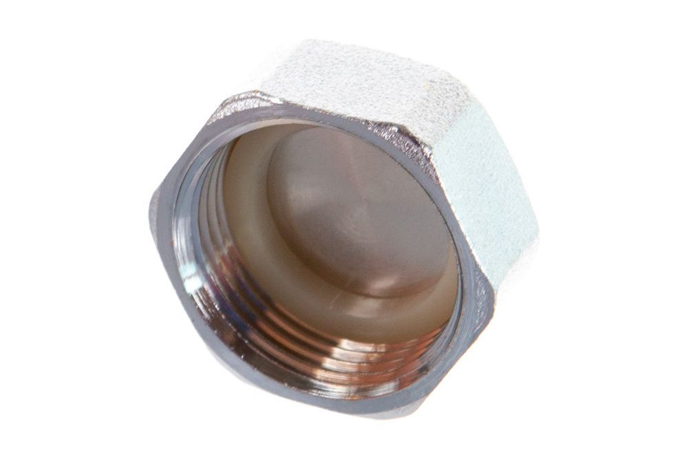 Заглушка хром. для коллектора ВР 1" FAR