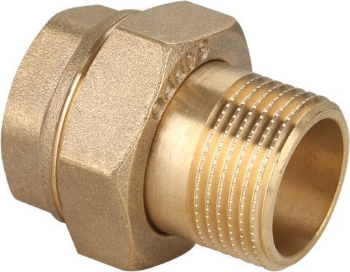 Сгон прямой (американка)  3/4" НВ латунь Gappo