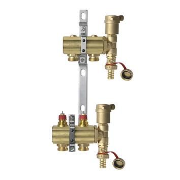 Комплект коллекторов  FHF-2 set  вент. вставки латунь