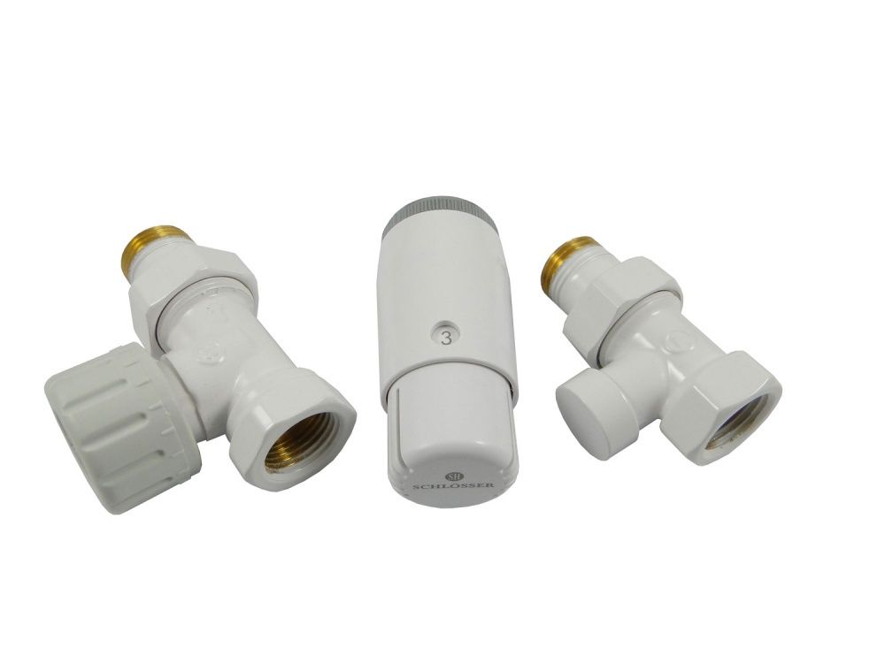 Комплект проходной БЕЛЫЙ DN15 GZ1/2 x GW1/2 с головкой MINI M30x1,5 Standard Mini Schlosser
