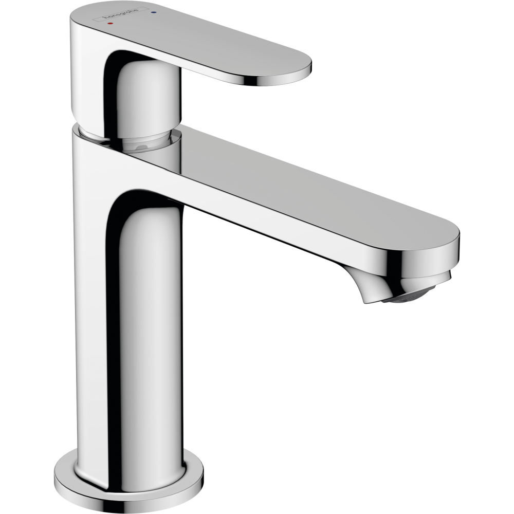 Смеситель для раковины Rebris S 110 со сливным гарнитуром, хром, HANSGROHE