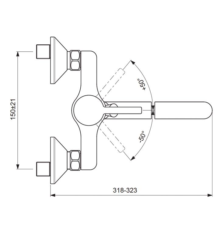 Смеситель для ванны и душа LOGIK, VIDIMA