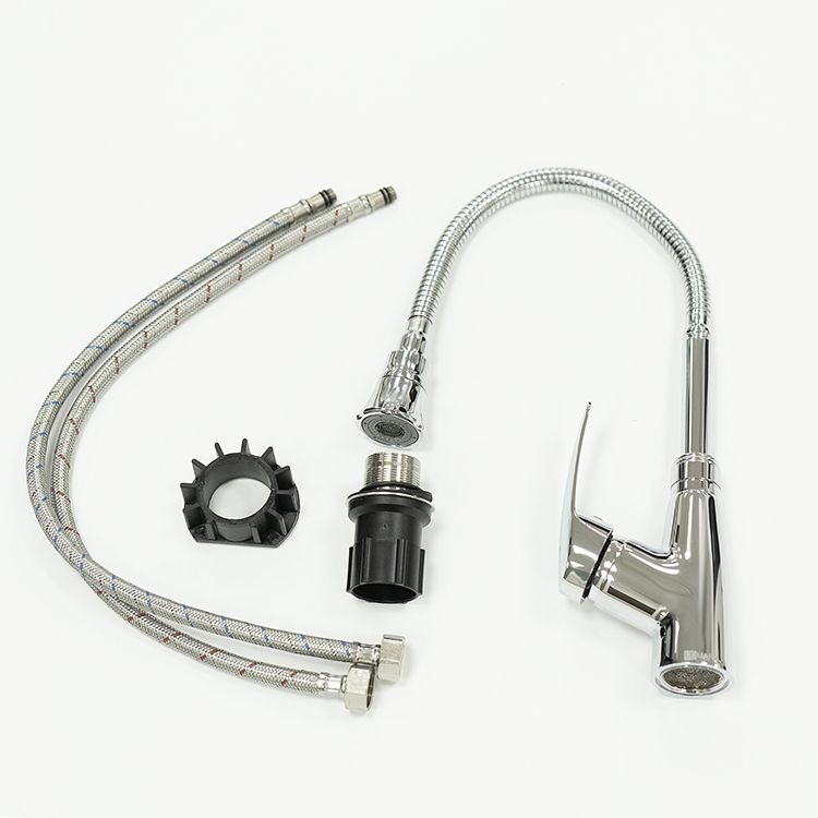 Смеситель для кухни Linara, с гибким изливом, хром, LEMARK