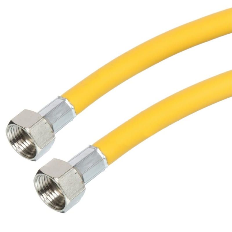 Подводка гибкая, ГАЗ,  1/2" г-г, 200 см в оплетке ПВХ (VALFEX)