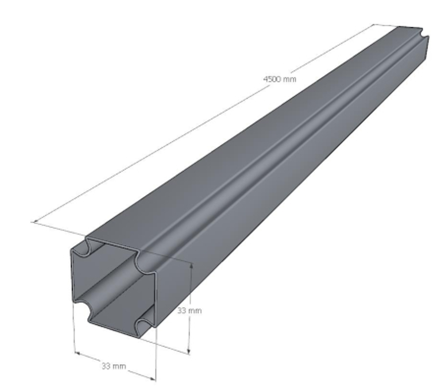 Профиль Хоммет в штангах 2.25 м ( цена за штуку)