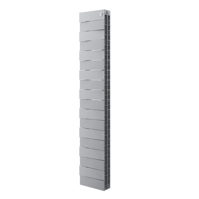 Радиатор биметаллический PianoForte TOWER 200 18 секц. Silver Satin Royal Thermo