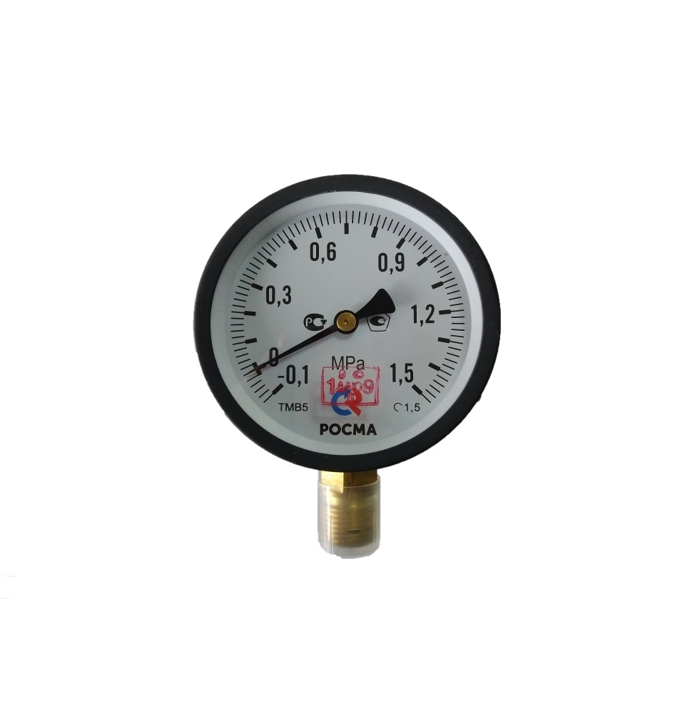 Мановакуумметр ТМВ-510Р.00 (-0,1..1,5 МПа) G1/2", кл.т.1.5