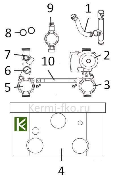 Группа подключения насоса для GB162-70/85/100 V2