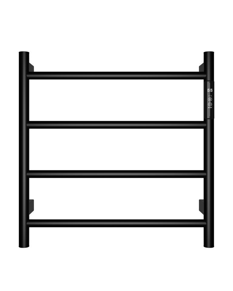 Полотенцесушитель электрический 475*474 с терморегулятором, цвет Черный матовый, AQM Полотенцесушитель электрический 475*474 с терморегулятором, цвет Черный матовый, AQM