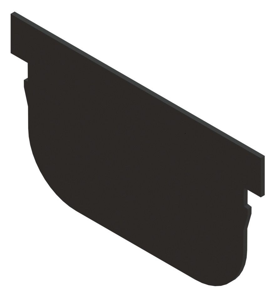 Заглушка торцевая S'park ЗВЛ-10.14.07-ПП для лотка водоотводного пластикового