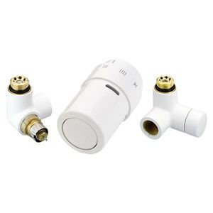 Комплект RAX, RA-URX, RLV-X холодно-белый  левый (термоэлемент, клапан терморег. и запорный) 